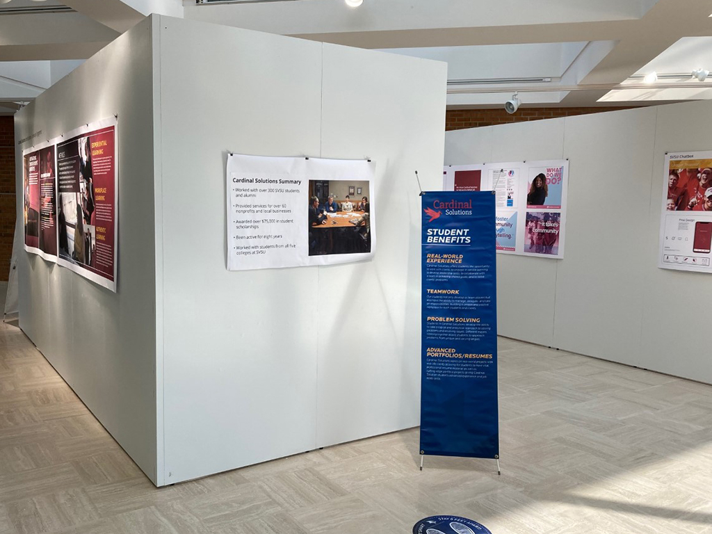 entrance to cardinal solutions exhibition